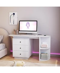 Streamdale Furniture Streamdale Modern Expandable Home Office Desk with Storage & Hutch