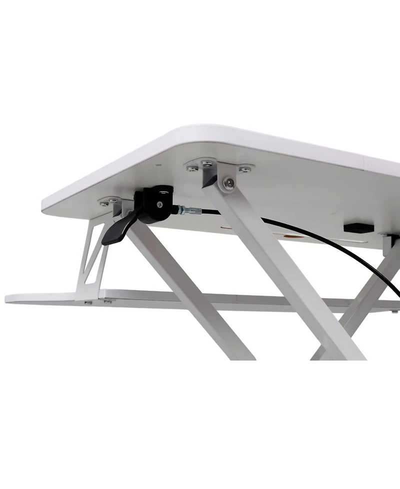 Streamdale FurnitureAdjustable Standing Laptop Desk w/ Keyboard Tray, White