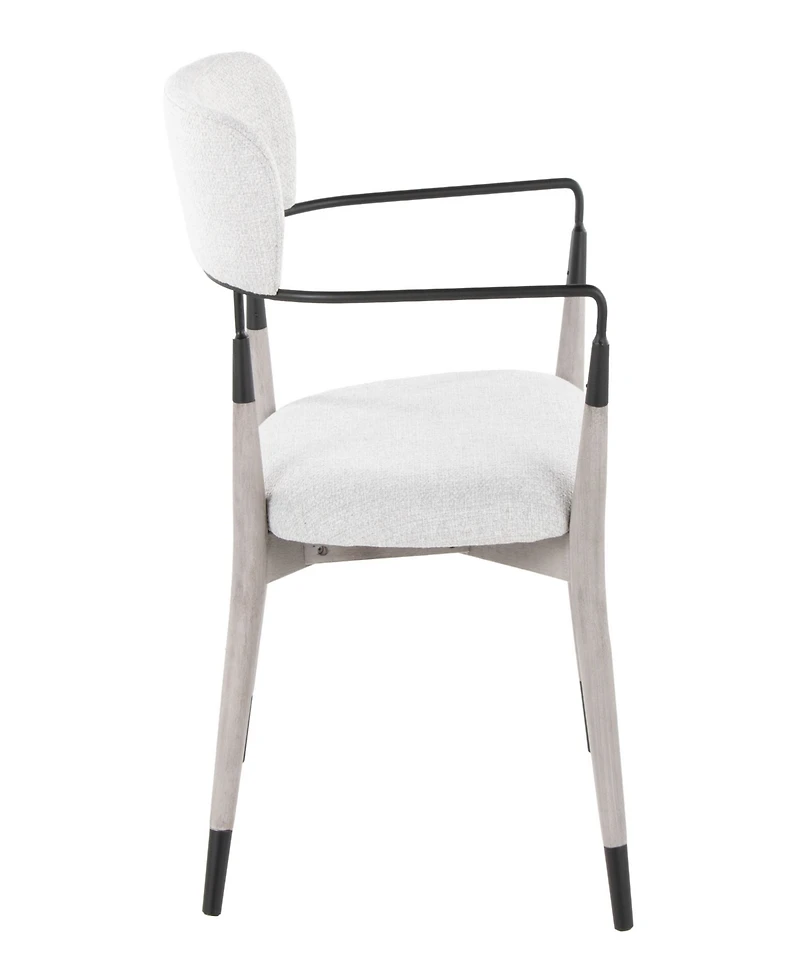 Lumisource Fabric Savannah Contemporary Dining Chair, Set of 2