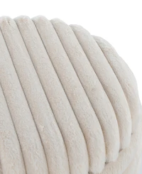 Lumisource 2-Pc. Fabric Tray Plush Contemporary Storage Ottoman Set