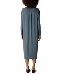Eileen Fisher Women's Classic Collar Jersey Shirt Dress, Regular And Petites