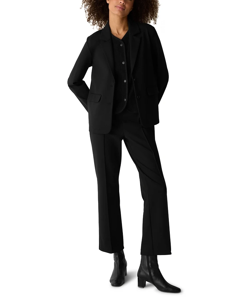 Eileen Fisher Petite High Waisted Ankle Kick Pants