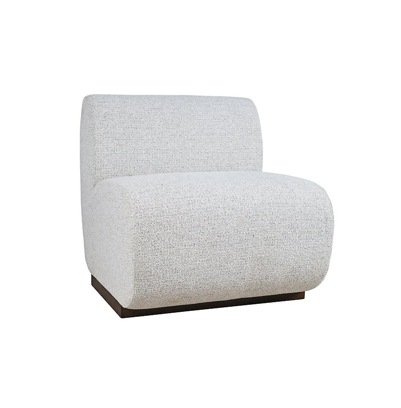 Jofran Modern Banquette Upholstered Sectional One Seat Bench with Performance Fabric