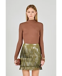 endless rose Women's Mock Neck Top