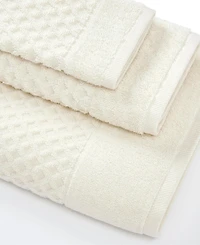 Linery & Co. Quick-Drying Cotton Diamond Waffle Textured 2-Piece Bath Sheet Set