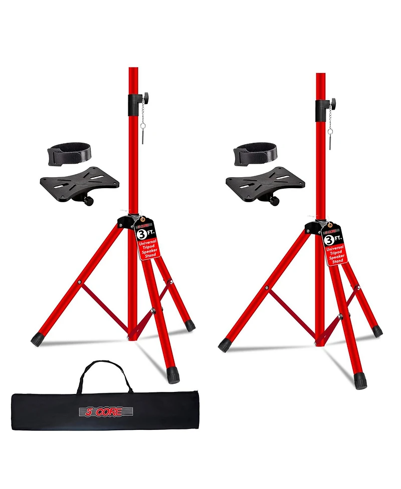 5 Core Speaker Stand 36" Adjustable Pa Dj Tripod Heavy Duty