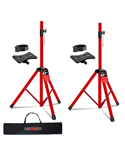 5 Core Speaker Stand 36" Adjustable Pa Dj Tripod Heavy Duty