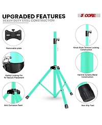 5 Core Speaker Stand Adjustable Pa Dj Tripod Mount Heavy Duty