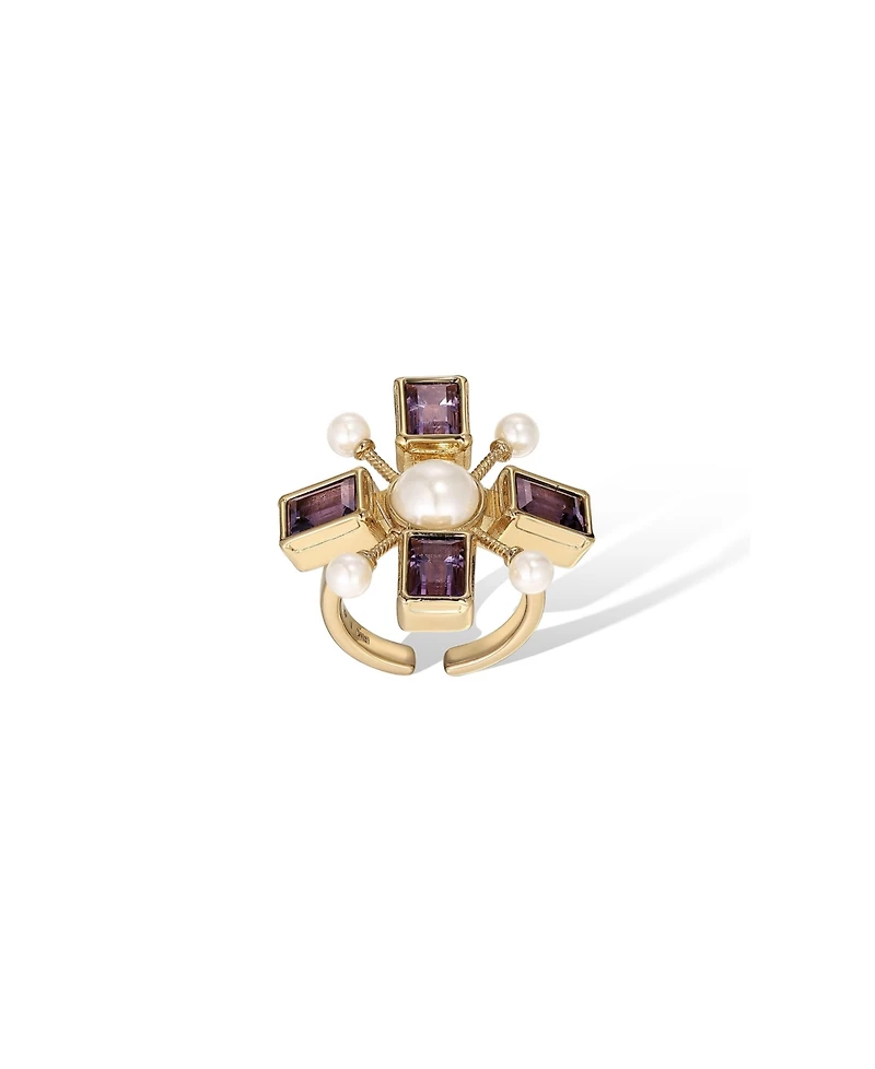 Retro Chic Byzantine Cross Ring