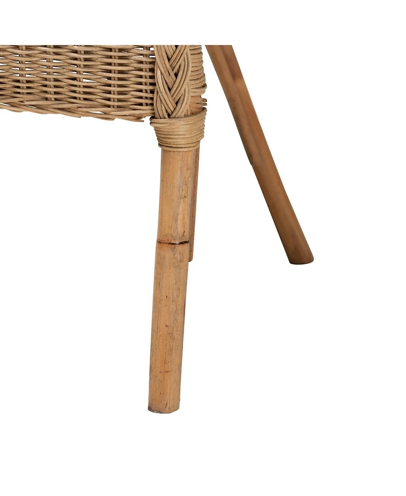 Furniture Abbey 22.8" Rattan Bohemian Dining Chair