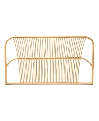 Furniture Laina 2" Rattan Bohemian Queen Wall-mount Headboard