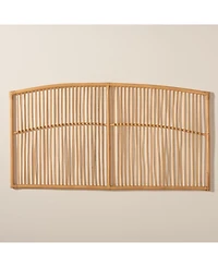 Furniture Malvina 2" Rattan Bohemian Queen Wall-mount Headboard