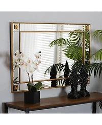 Boxton Studio Iara 28" Glass Glam and Luxe Accent Wall Mirror