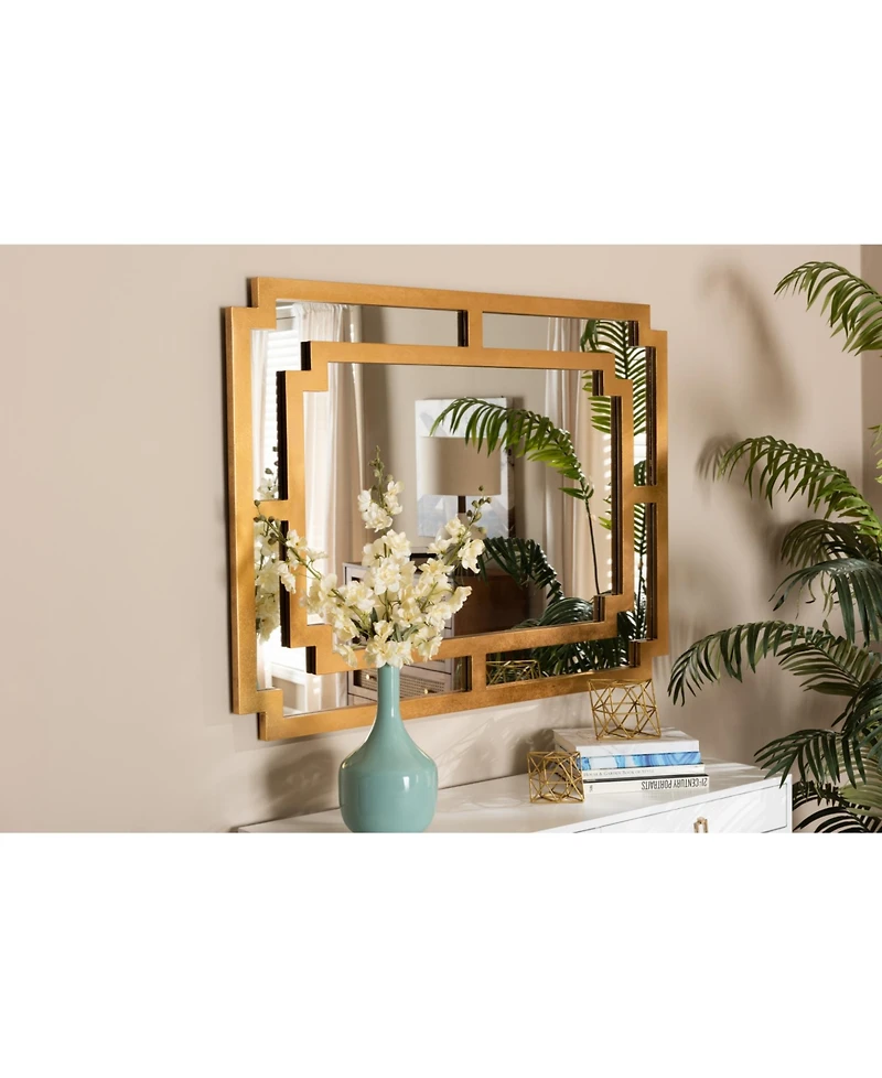Boxton Studio Dayana 36" Wood Contemporary Accent Wall Mirror