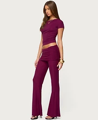 Edikted Women's Halli Twisted Off Shoulder Top