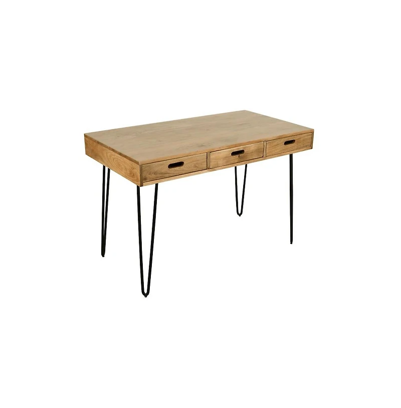 Jofran Rollins 52" Solid Hardwood Modern Counter Dining Table with Storage