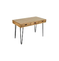 Jofran Rollins 52" Solid Hardwood Modern Counter Dining Table with Storage
