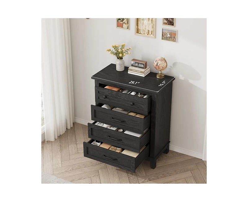 gaomon 34.8" Tall Vertical Drawer Dresser with Large Storage