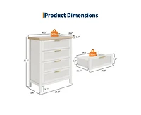 gaomon Fluted Dresser for Bedroom