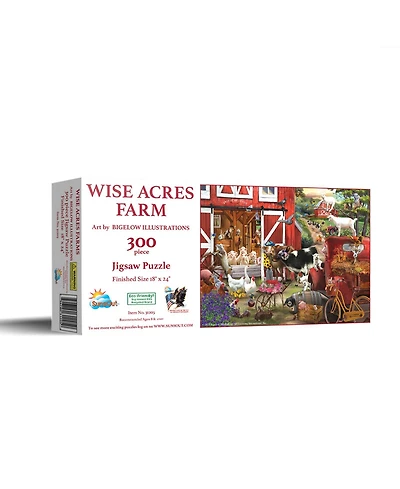 SunsOut Wise Acres Farm 300 piece Jigsaw Puzzle for Adults