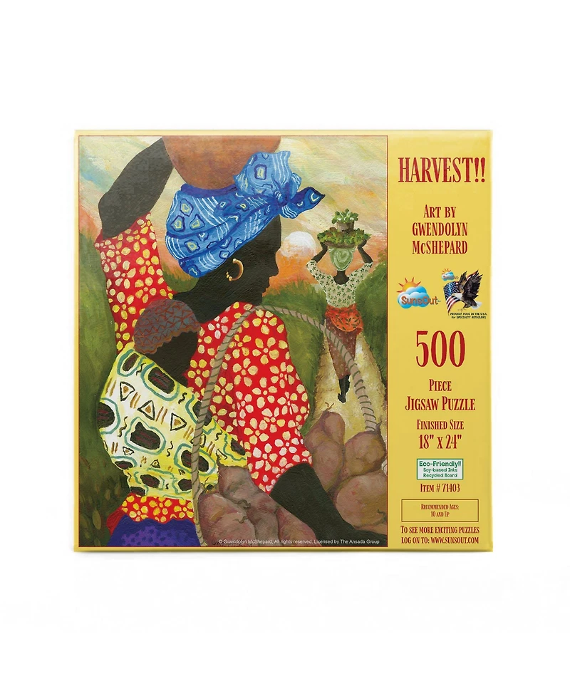 SunsOut Harvest 500 piece Jigsaw Puzzle for Adults Mothers Day