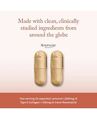 Reserveage, Collagen Booster, Skin and Joint Supplement, Supports Healthy Collagen Production, 120 Capsules (60 Servings)