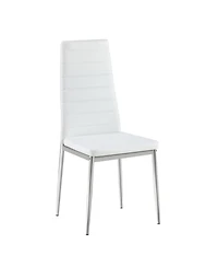 Streamdale Furniture Modern Pu Leather Dining Chair Set of 4