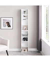 Streamdale Furniture Wavy 8-Layer Adjustable Bookshelf