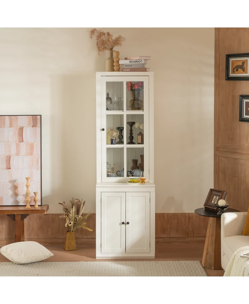 Streamdale Furniture Display Cabinet with Glass Door