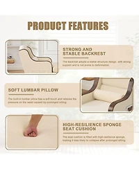 Streamdale Furniture Oversized Chaise Lounge Indoor Sofa Bed