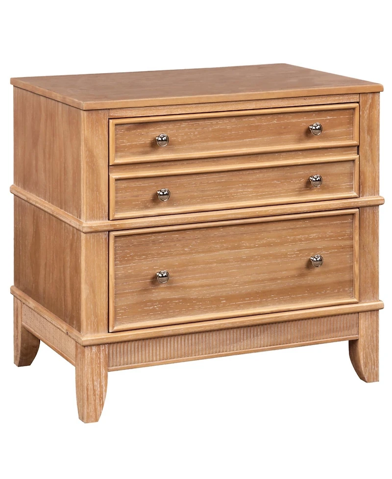 Streamdale Furniture Hazel 3-Drawer Hazel 3-Drawer Side Table for Living Room, Hallway, Entryway