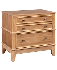 Streamdale Furniture Hazel 3-Drawer Hazel 3-Drawer Side Table for Living Room, Hallway, Entryway