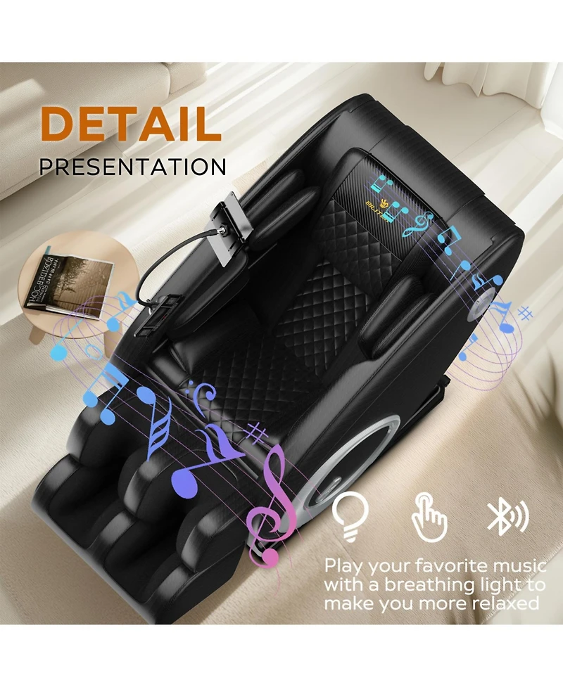 Streamdale Furniture + Faux Leather (or specify actual material) + Zero Gravity & Full Body Air Pressure + Massage Chair Recliner