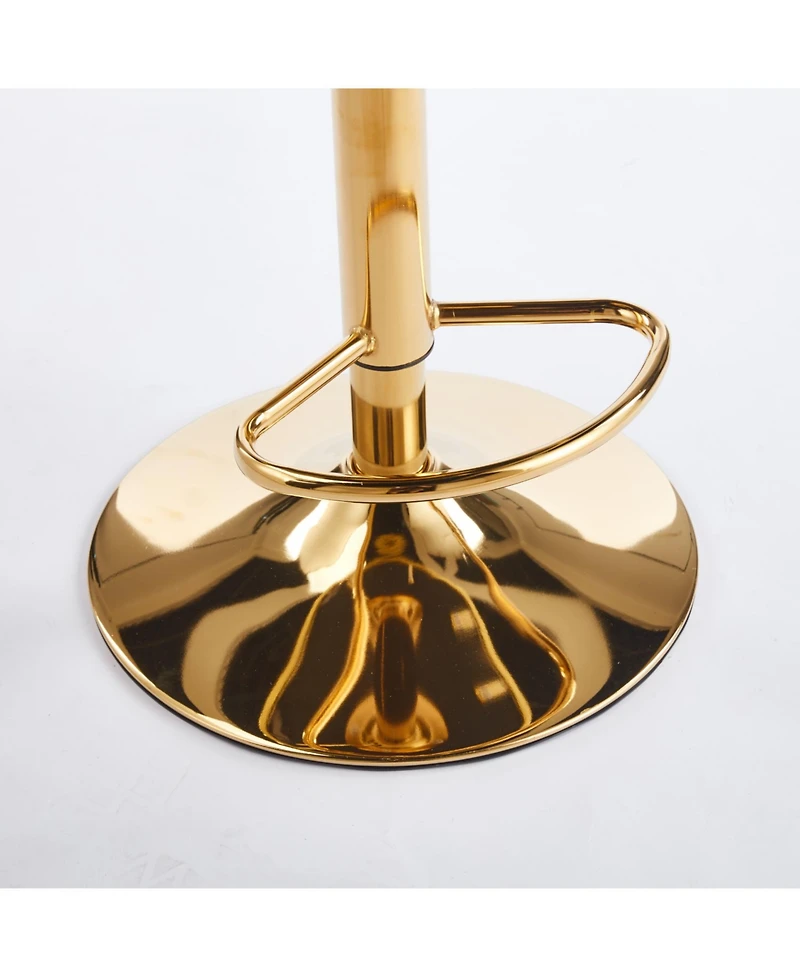 Streamdale Furniture Velvet Bar Chairs (Set of 2)