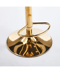 Streamdale Furniture Velvet Bar Chairs (Set of 2)