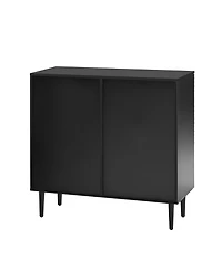 Streamdale Furniture Mira Modern Side Cabinet with Adjustable Shelves, Geometric Design