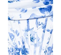 Blondie Nites Juniors' Printed Corset Ruffle Gown