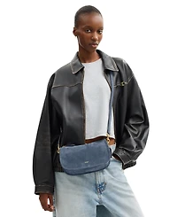 Coach Waverly Small Suede Shoulder Bag