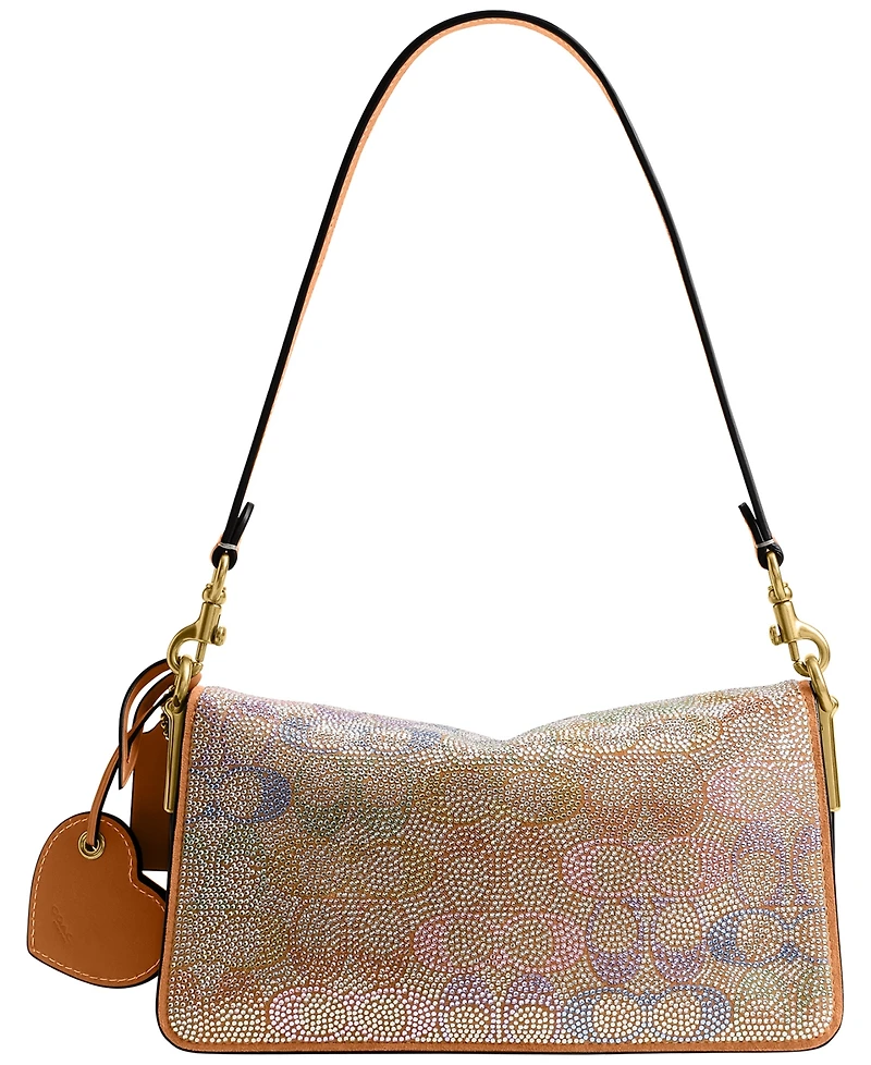 Coach Crystal Signature Suede Small Tabby Shoulder Bag 26