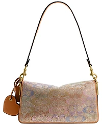 Coach Crystal Signature Suede Small Tabby Shoulder Bag 26