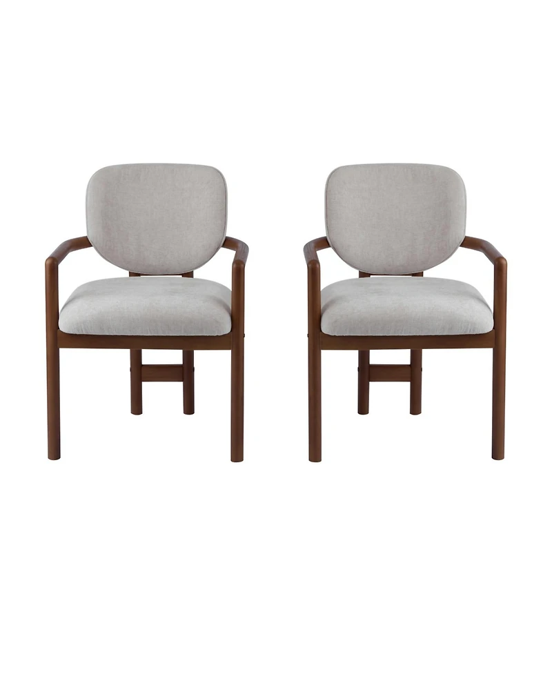 Streamdale Furniture Upholstered Arm Chairs Set of 2, Fabric, 300 Lbs Capacity