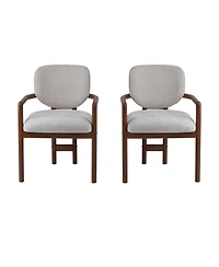 Streamdale Furniture Upholstered Arm Chairs Set of 2, Fabric, 300 Lbs Capacity
