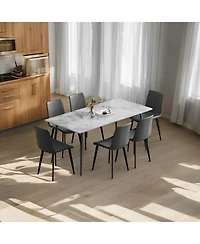 Streamdale Furniture Upholstered Faux Leather Dining Chairs (Set of