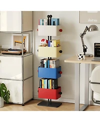 Streamdale Furniture Colored Iron Bedside Shelf/Side Table/Magazine Rack