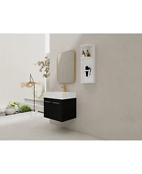 Streamdale 24" Wall-Mount Vanity w/ Resin Sink & Storage - Kd