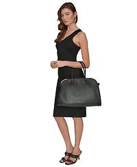 Donna Karan New York Satin Leather Medium Tote Bag