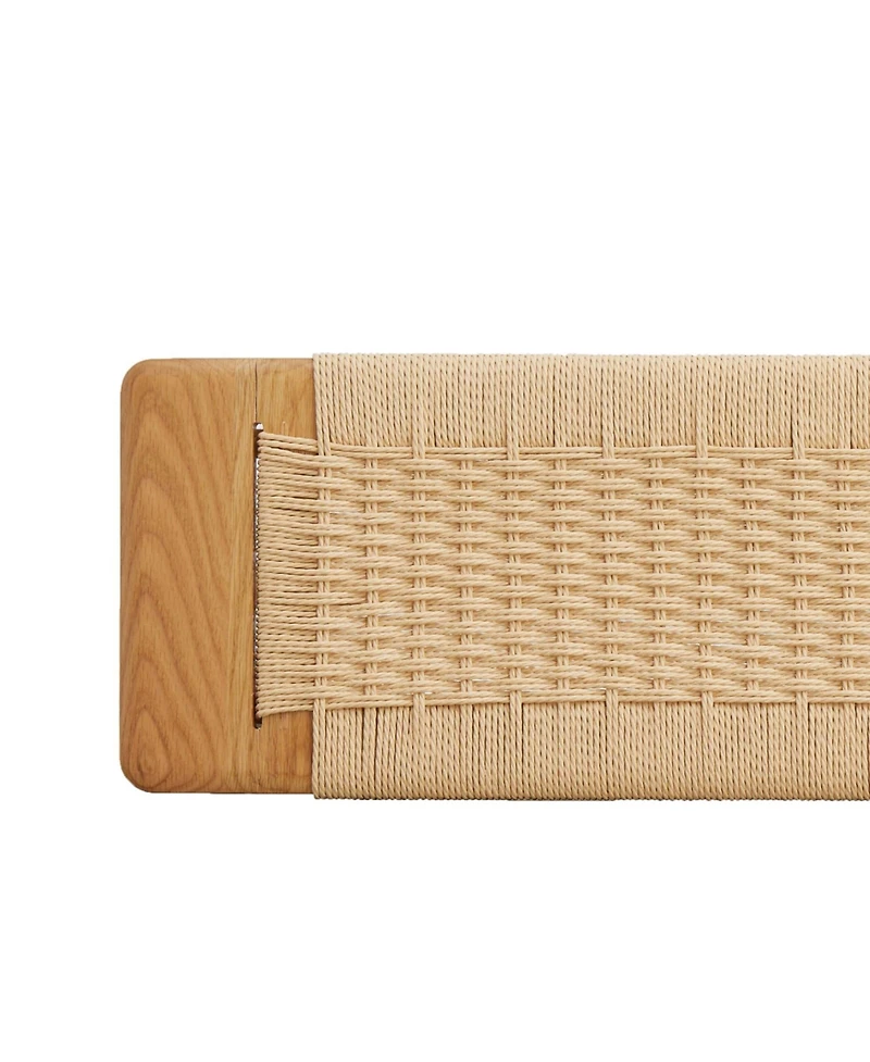 Streamdale Furniture Woven Oak Bench