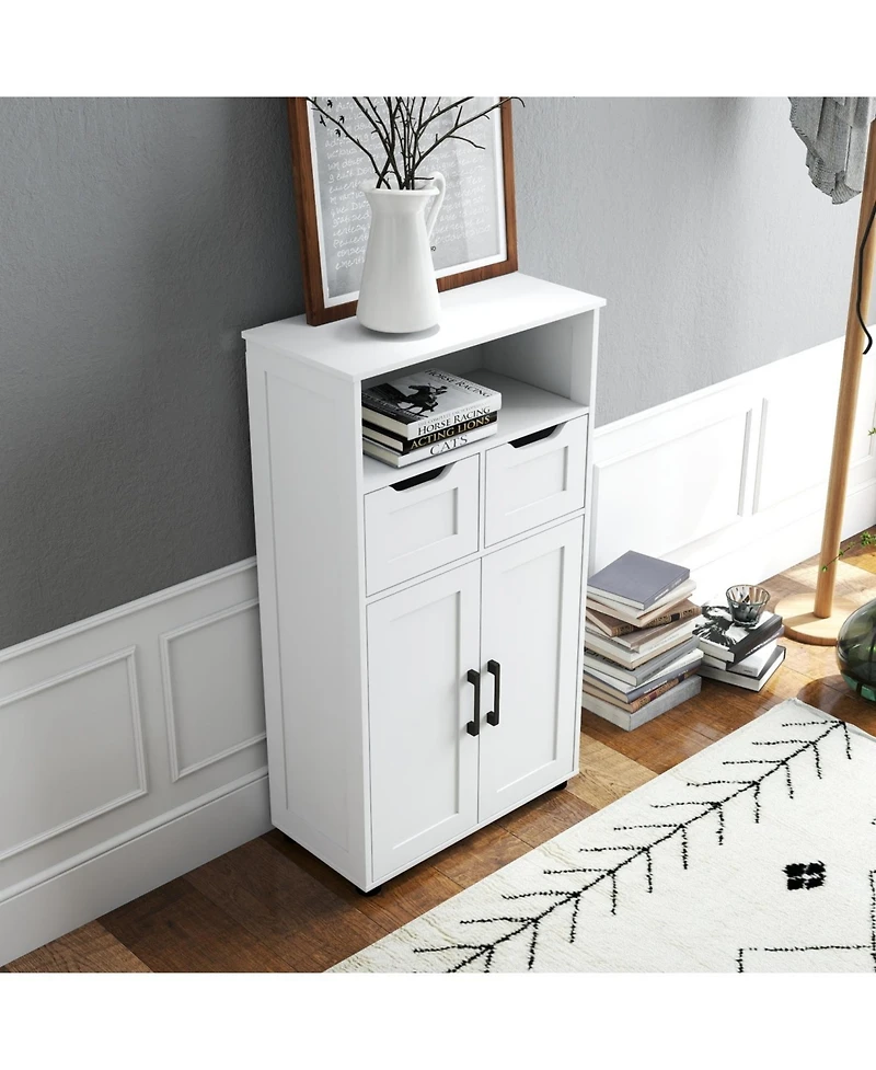 Streamdale Furniture Farmhouse Double-Door Storage Cabinet