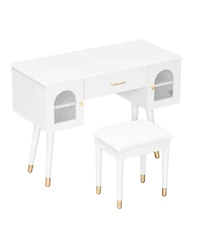 Streamdale Furniture Vanity Makeup Table Set Charging Port