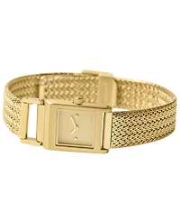 Breda Women's 'Revel Tethered' Gold Mesh Bracelet Watch, 18mm